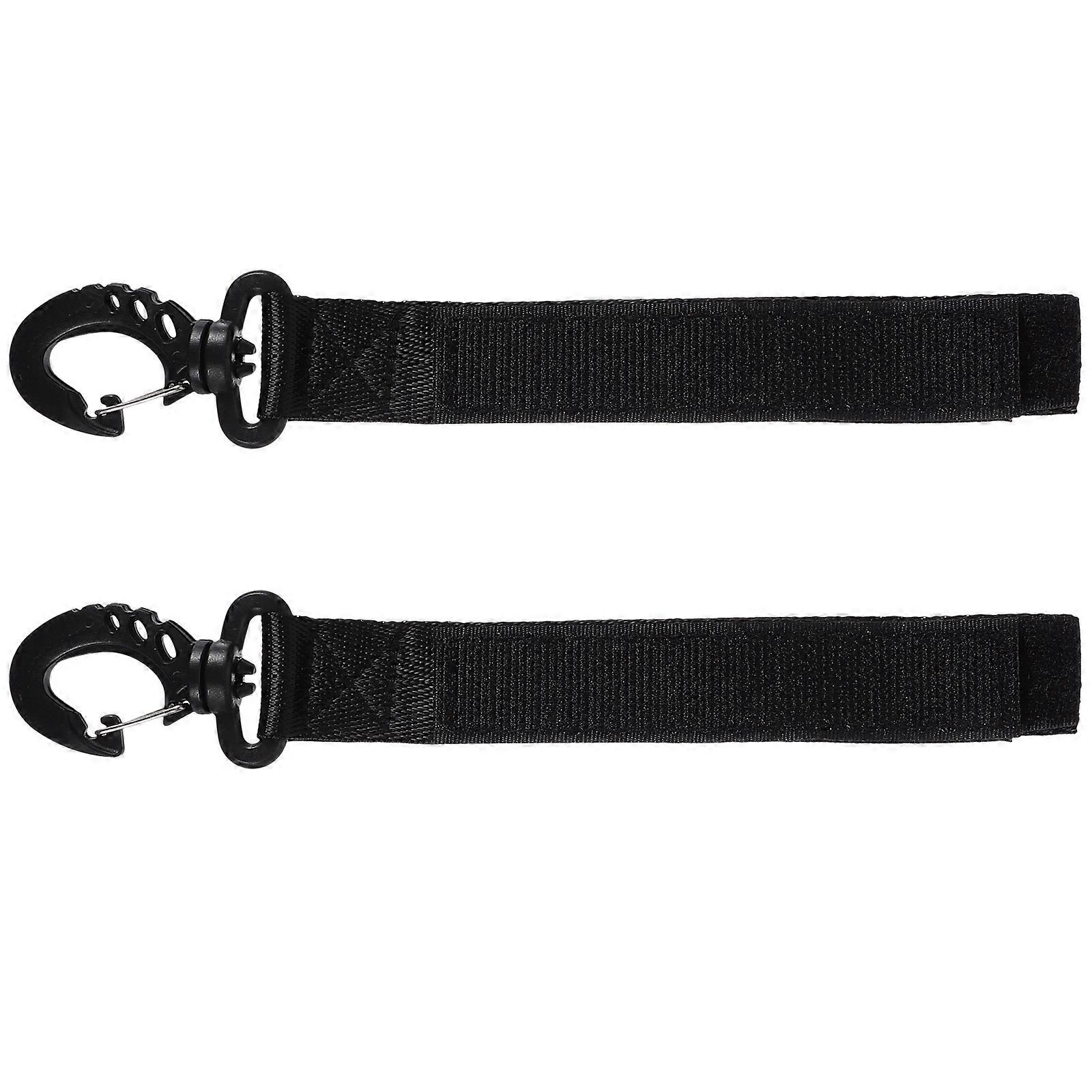 Black Kayak Paddle Rope Hooks for Secure Paddling 6Pcs Set