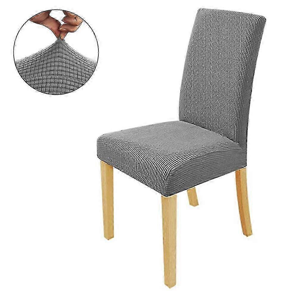 4 Pack Super Fit Stretch Washable Short Dining Chair Protector Cover