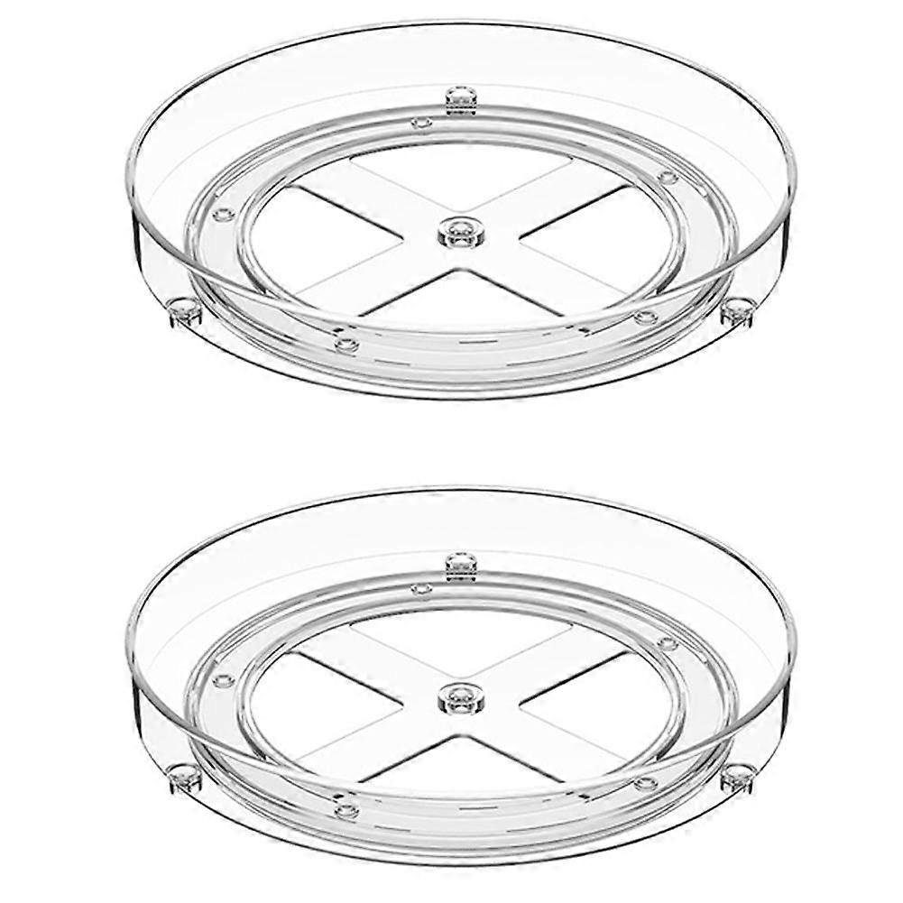 2-Pack Turntable Organizer for Cabinets, Refrigerators, and Pantries