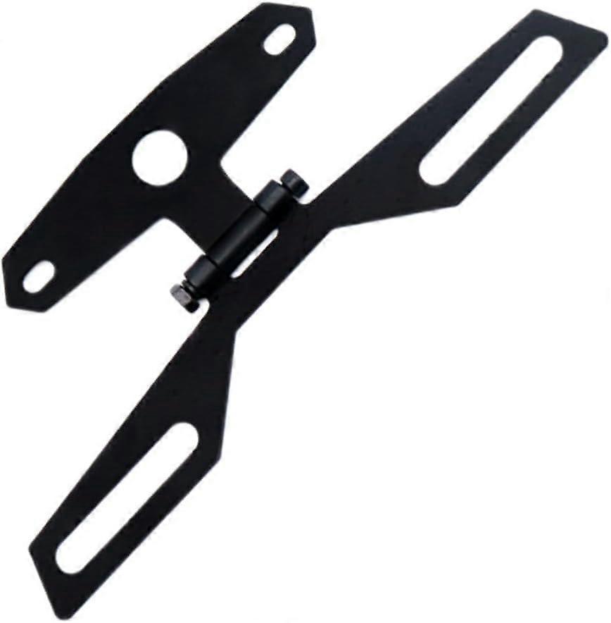 Adjustable Folding Motorcycle License Plate Holder Bracket with Tail Light Mount for Universal Rear