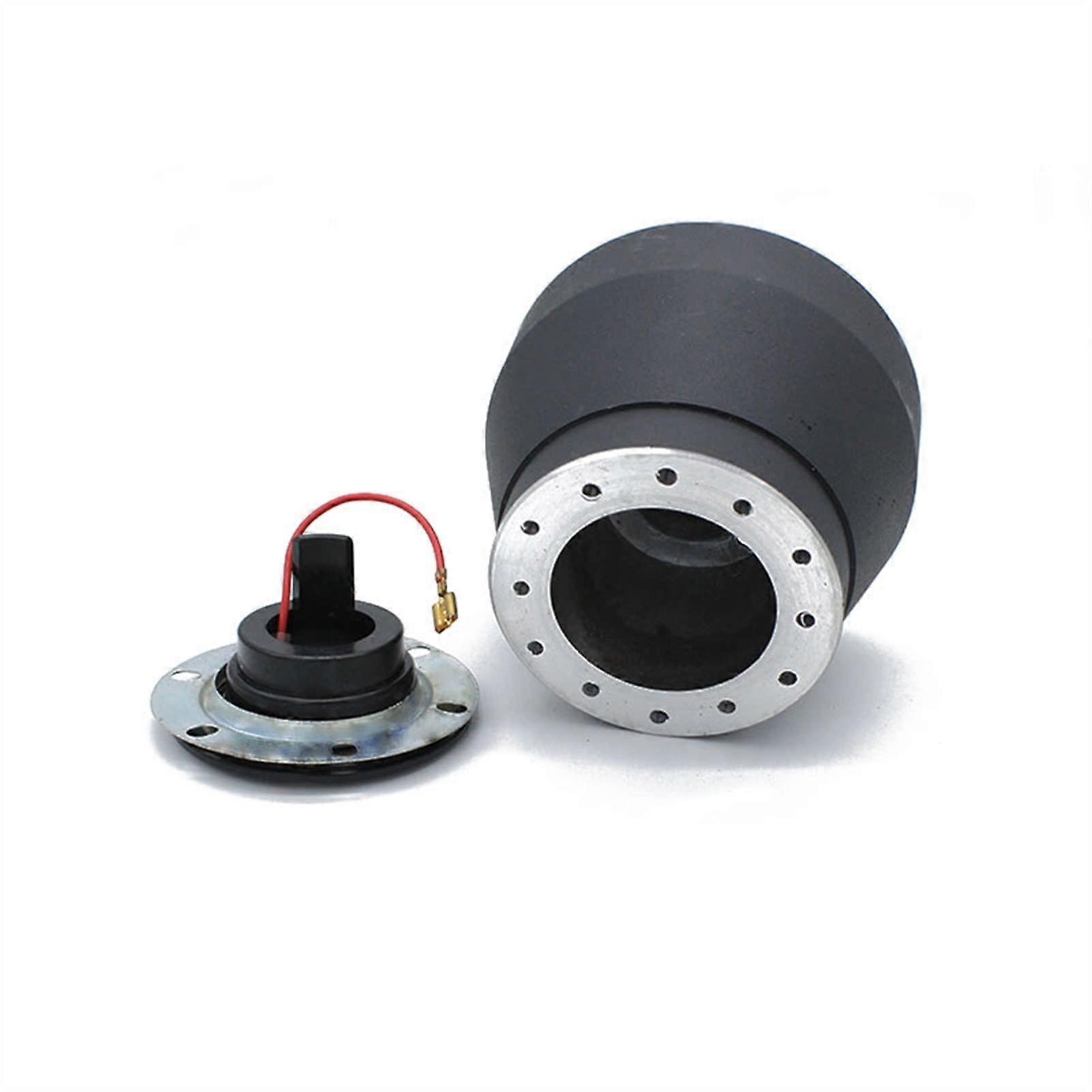 Black Racing Steering Wheel Hub Adapter Boss Kit for BMW E30 325, Quick Install Durable Design