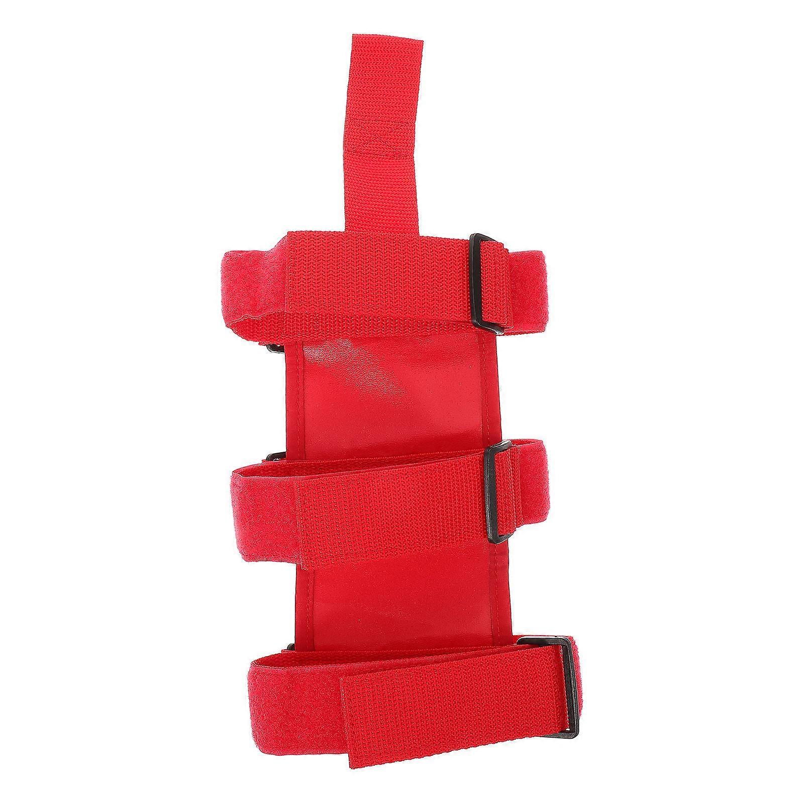 Fire Extinguisher Mount Red Strap for Fixing in Vehicle Use