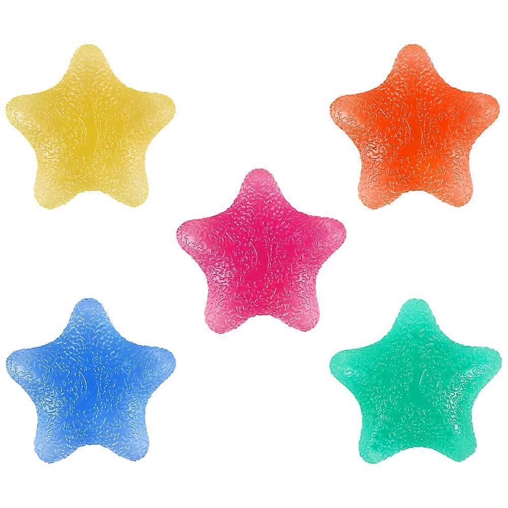 Finger Exercise Grip Balls Hand Strength Exercise Prop for Stress Relief 5Pcs