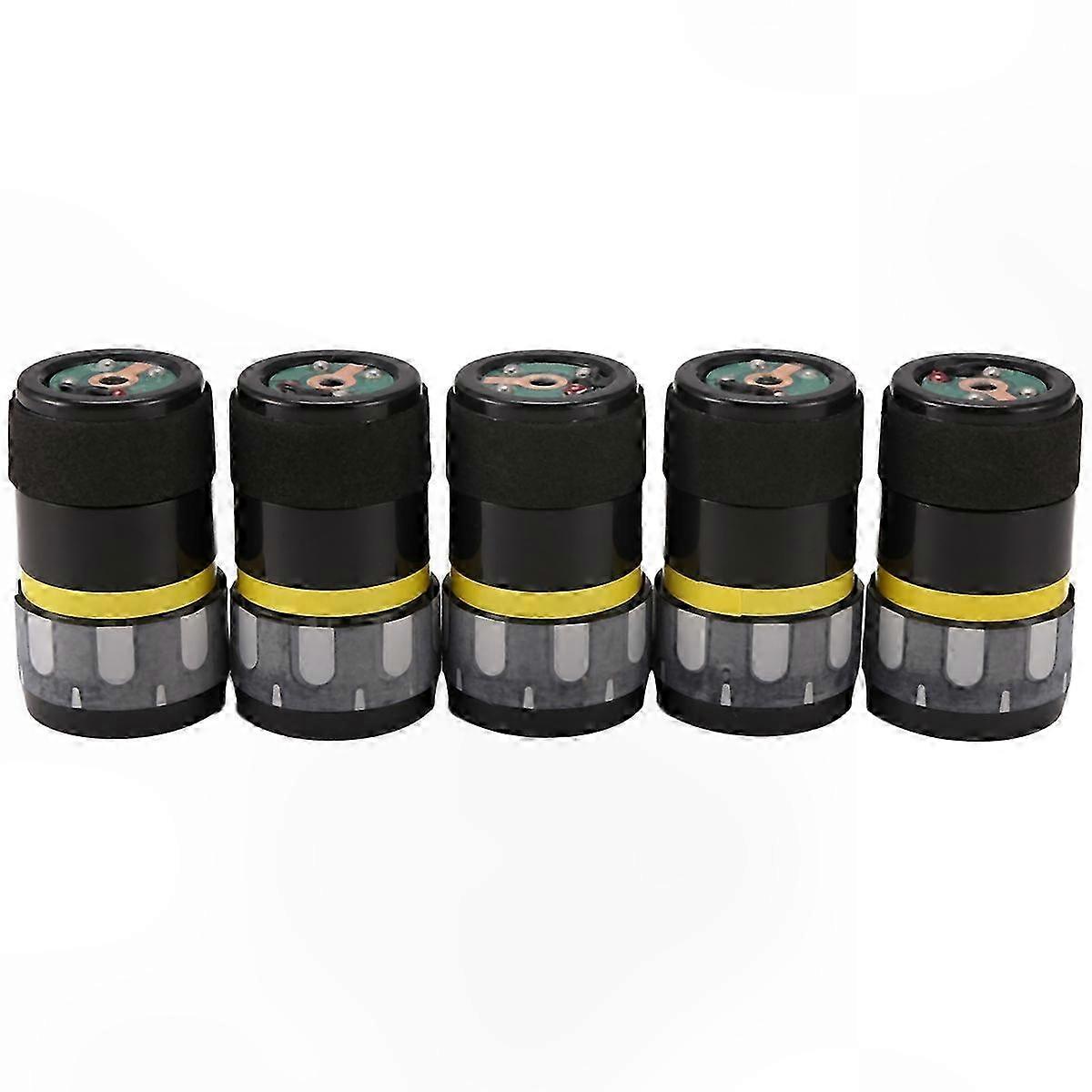 5-Pack Replacement Microphone Cartridges for Wired Mics, Dynamic Capsules Core