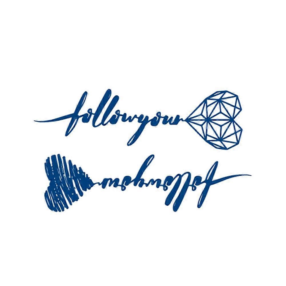 Semi Permanent Waterproof Temporary Tattoos for Adults, Realistic Cute Small Designs, 2 Sheets