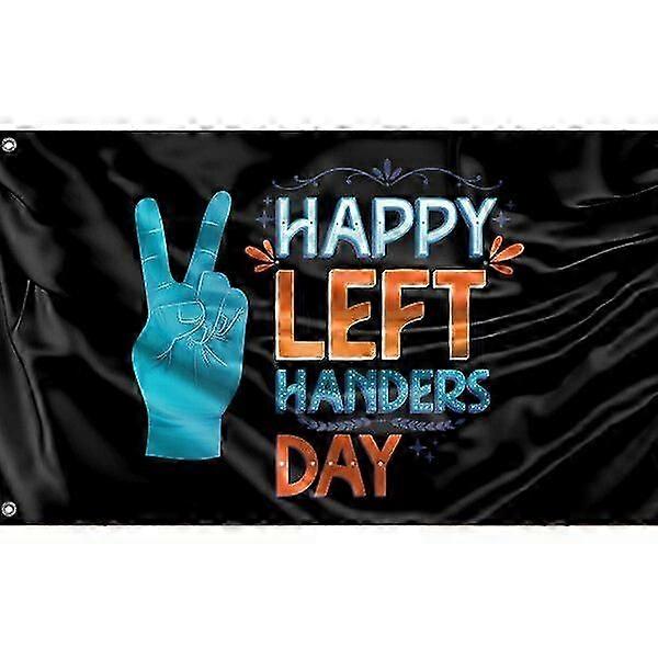 Happy Left Handers Day Flag Pattern 429