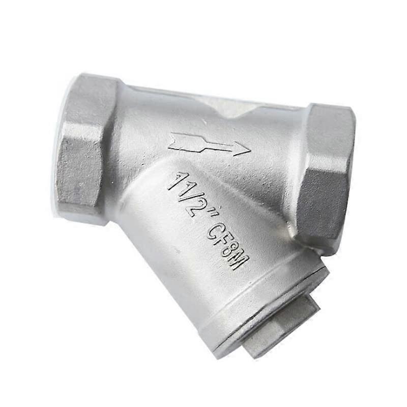 1' Stainless Steel Y Strainer 304 BSP Thread Filter 800 PSI  Pressure Durable