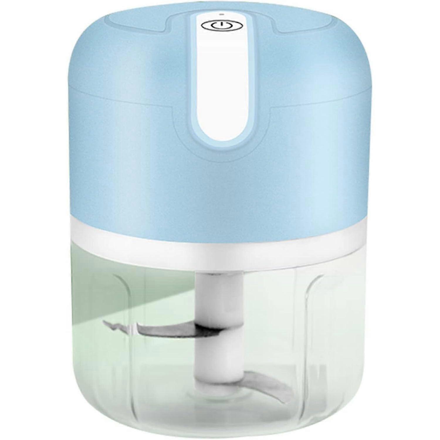 Electric Garlic Chopper USB Rechargeable Mini Food Processor 250ml for Vegetables Meat Nuts