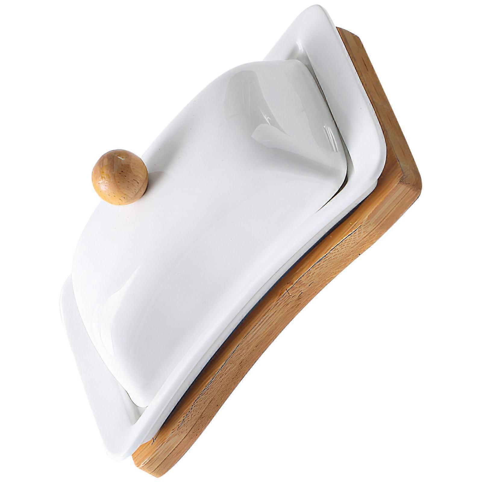 Ceramic Butter Dish with Lid for Countertop Storage, Durable Butter Container for  Texture
