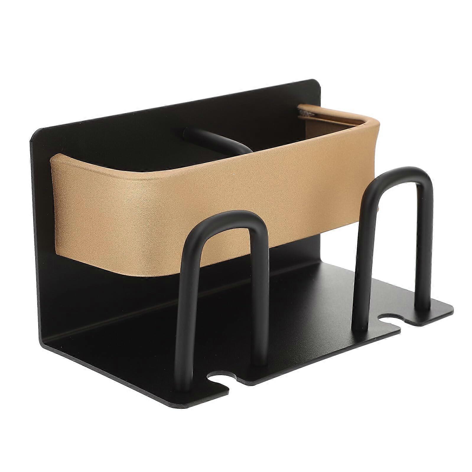 Wall Mounted Toothbrush Holder with Cup, Rust Resistant Aluminum Organizer for Bathroom