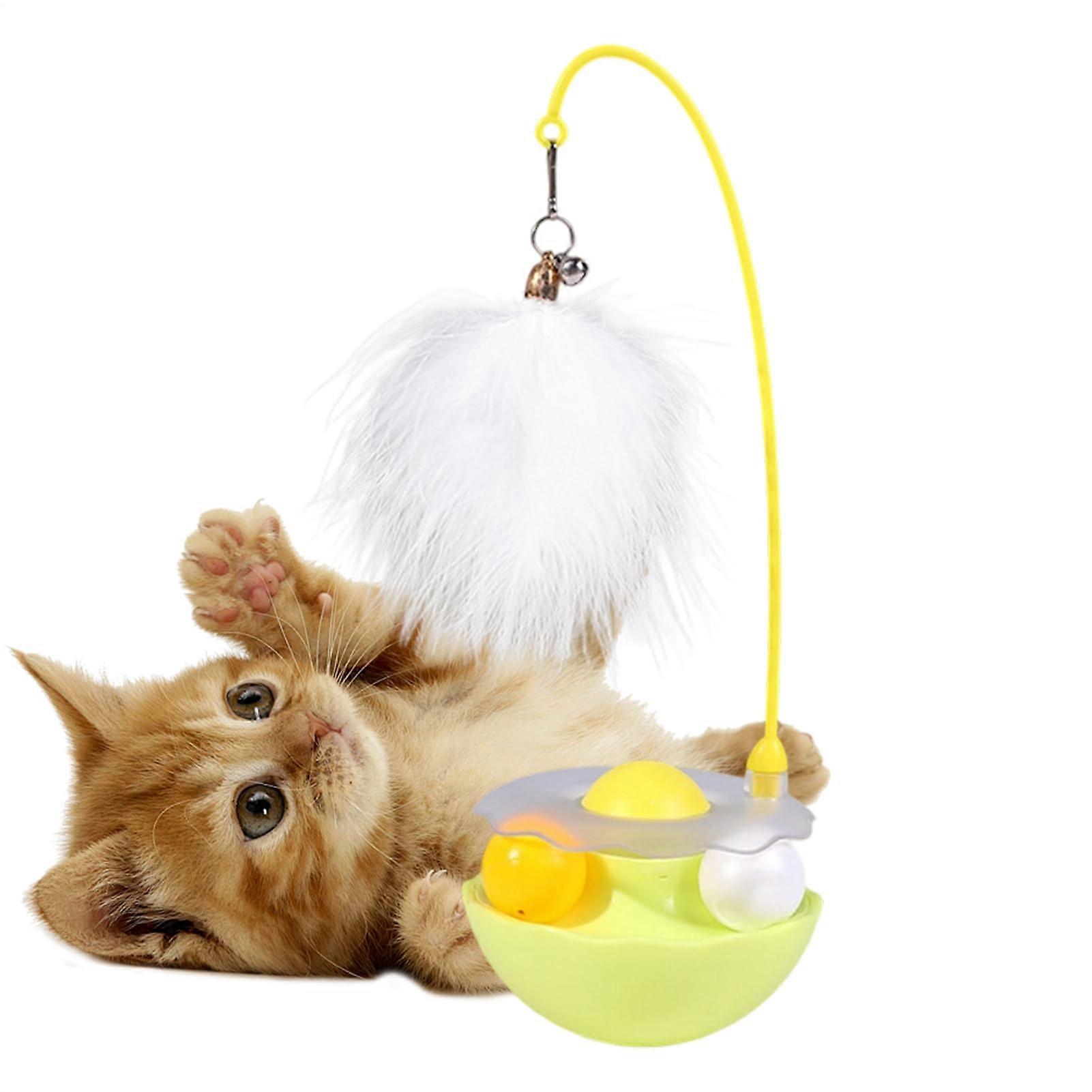 Interactive Cat Toy Wand with Catnip, Adjustable Safe Design for Indoor Cat Play and Training