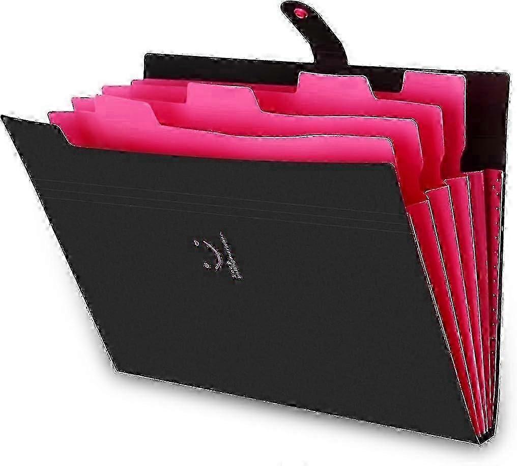Expandable Portable File Folder, A4 File Folder, A4 File Folder, 5 Compartment Handheld File Folder