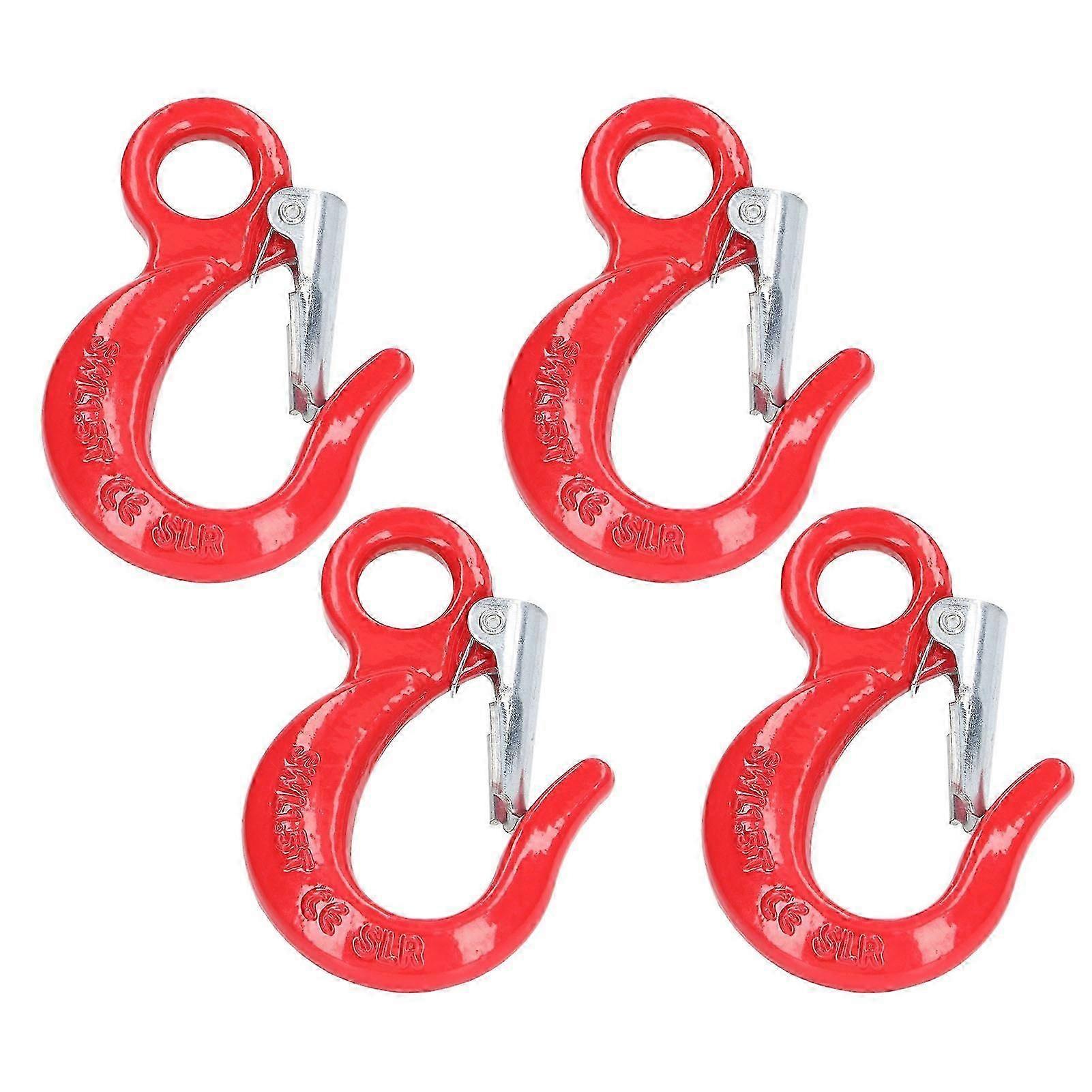 4Pcs Slip Hook Thickened Sturdy High Temperature Quenching Convenient Safe Hoist Sling Hook