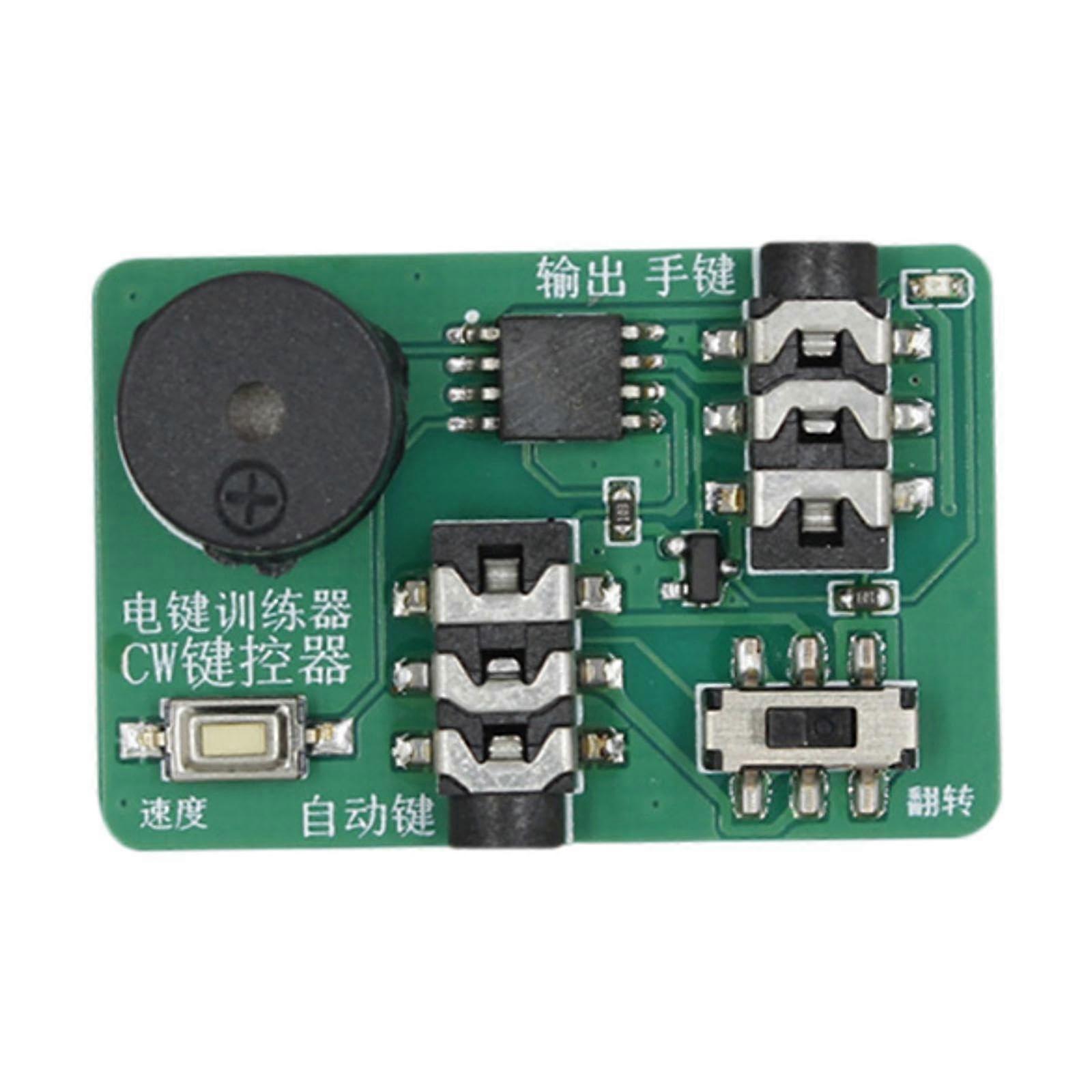 Morse Code Practice Oscillator with Audible Visual Alerts, Compact CW Keyer for Beginners