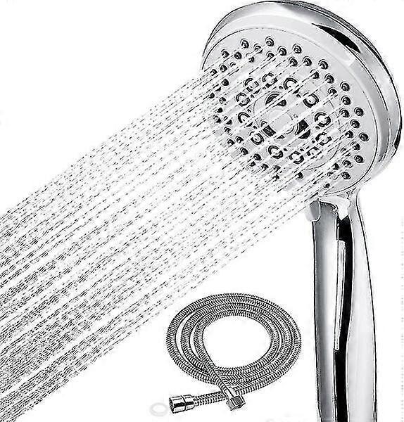 Shower head with self-cleaning and descaling function, featuring pause and stop water, universal interface set