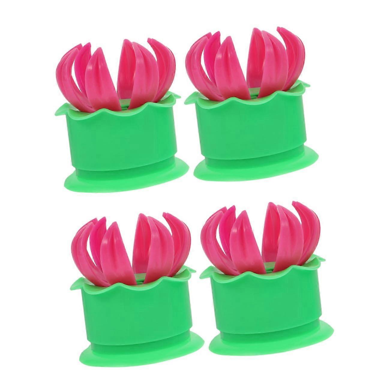 4pcs Plastic Baozi Maker and Dumpling Molds with Easy Curling Design Quick Seal for Home Kitchen