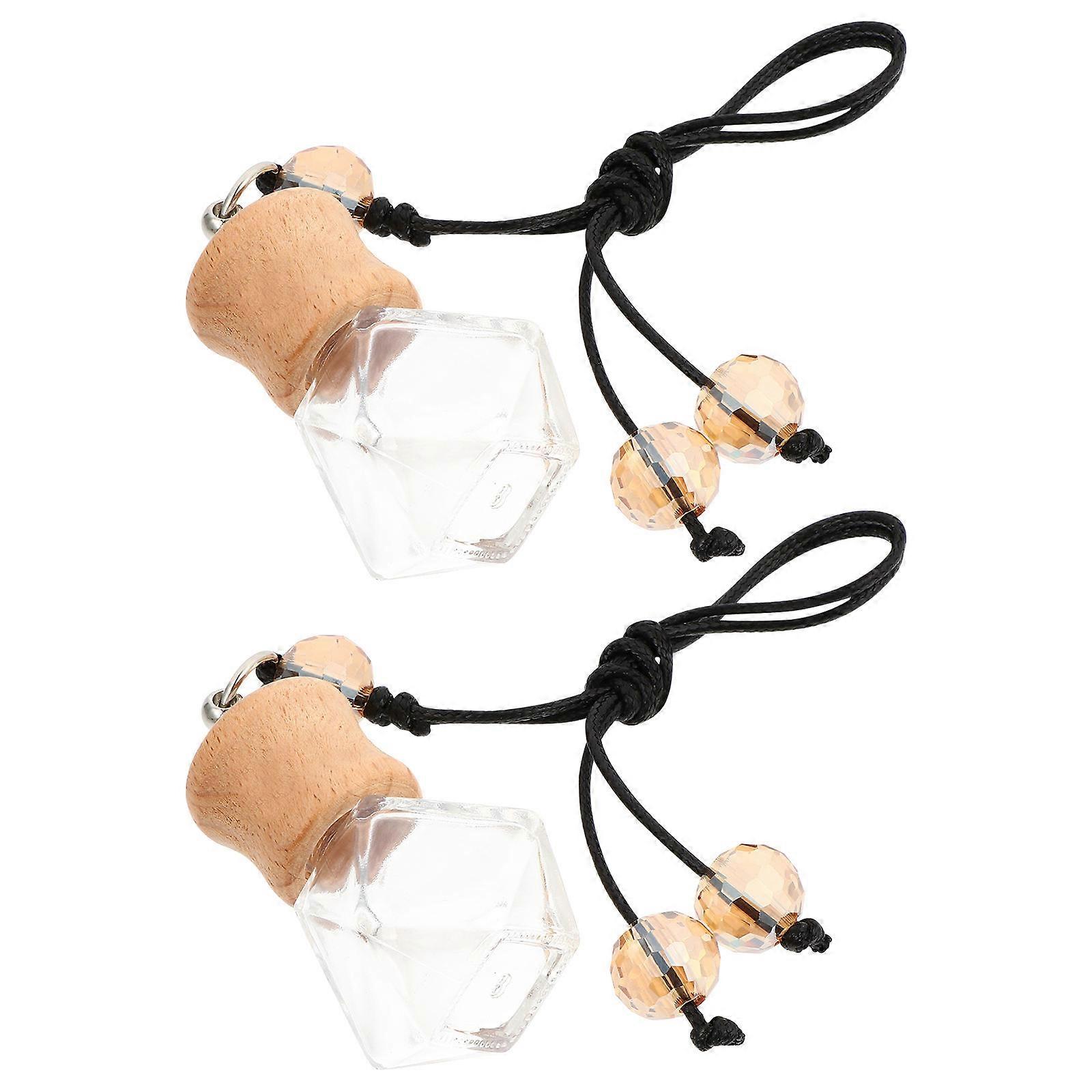 Car Aromatherapy Bottles Pendant Hanging Decor for Car 4Pcs