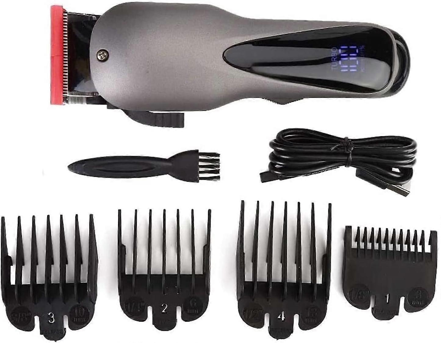 Hair Clippers for Men Cordless with Titanium Blade, Precision Length Control and Multiple Guards