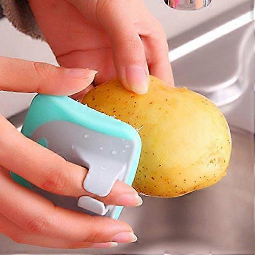 Mini Fruit and Vegetable Cleaning Brush with Soft Bristles for Gentle Deep Cleaning Kitchen Use