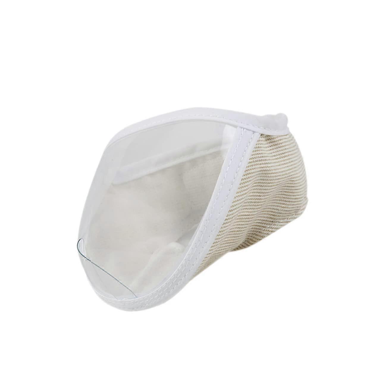 Breathable Cat Muzzle Bite Protector with Transparent Head Cover for Grooming and Vet Visits