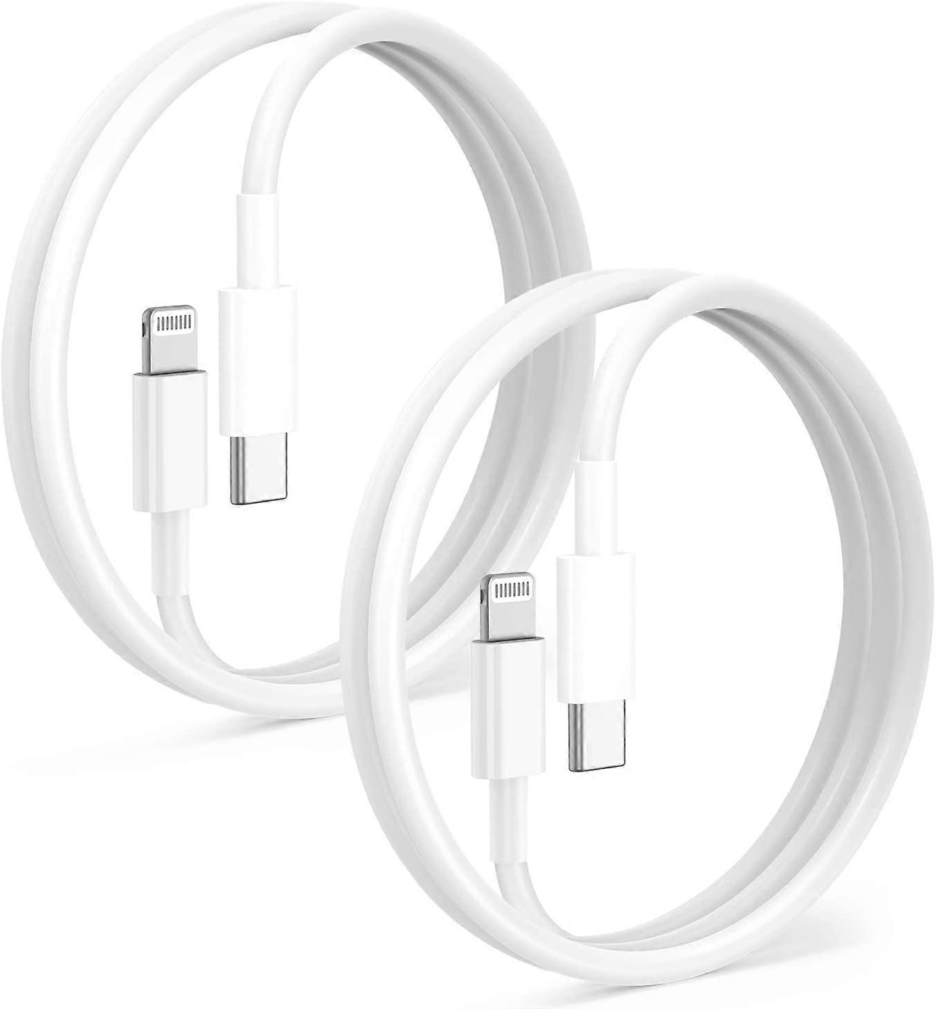 USB C Charging Cable Fast Charging Support 2 Pack White 3ft USB Type C Cable for Phone