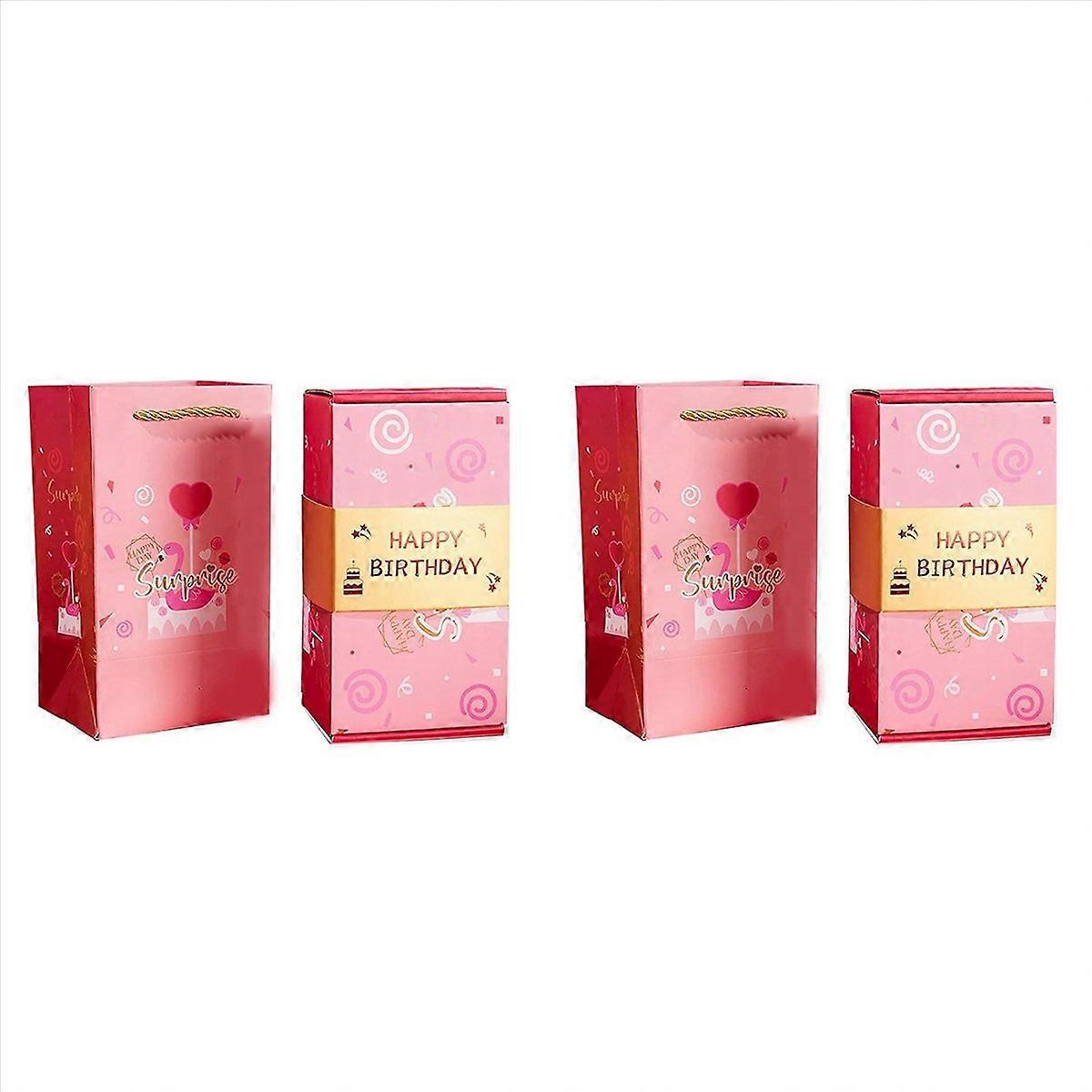 Exploding Gift Box Money Up Surprise Birthday Prank Box, B