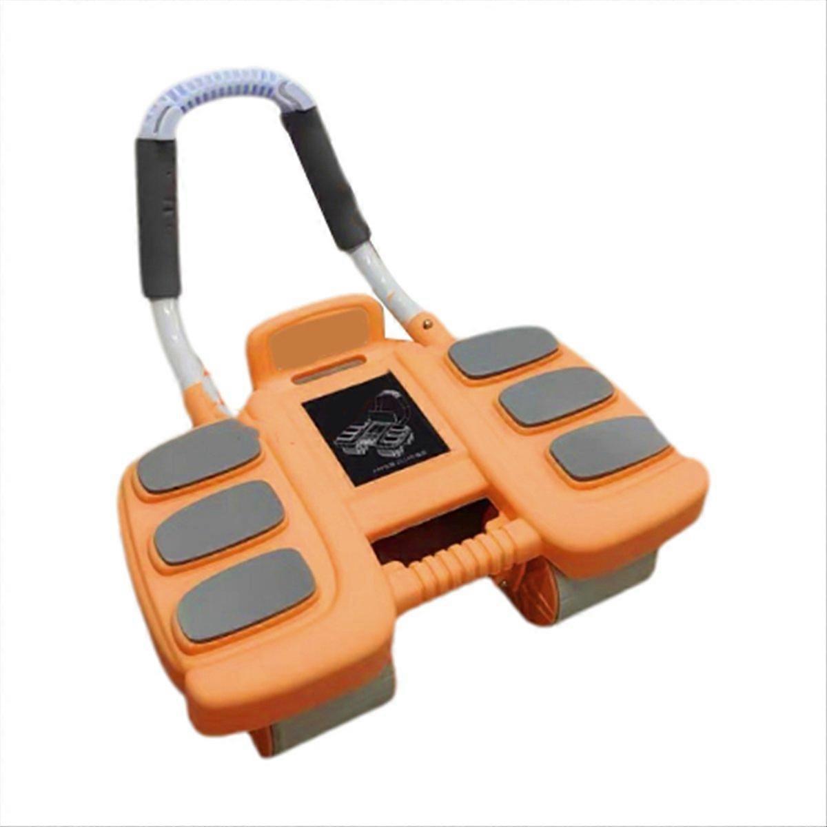 Ab Roller with Elbow Support,Four Wheel Ab Roller Core Exercise, A