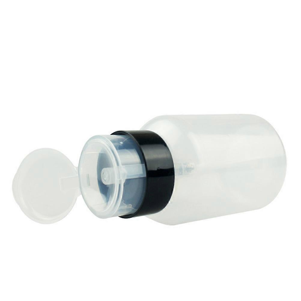 Nail Remover Bottle Lockable Plastic Bottle for Storage 210Ml Press Pump