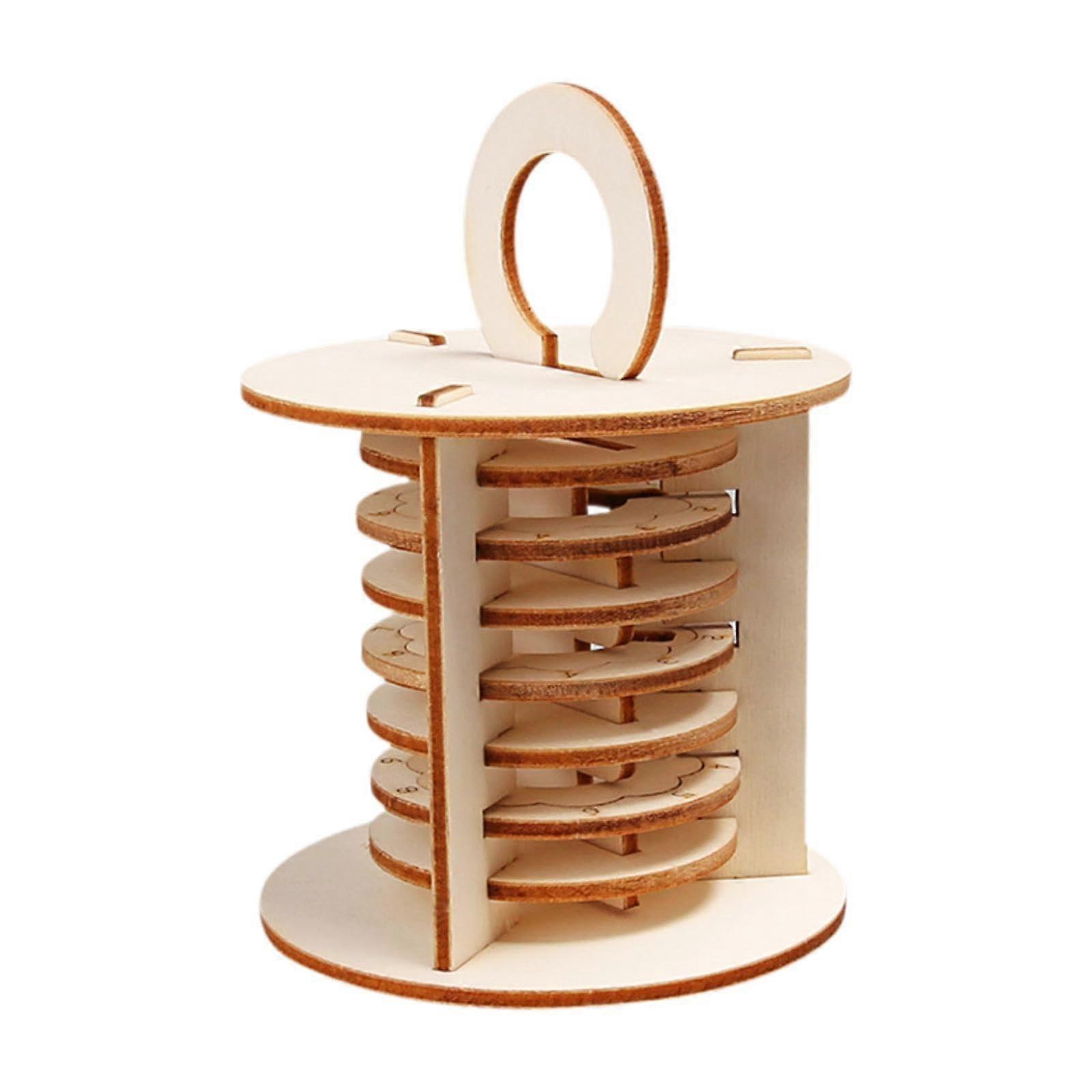 Wooden Combination Lock Kit for Students DIY Mechanical STEM Science Experiment Project