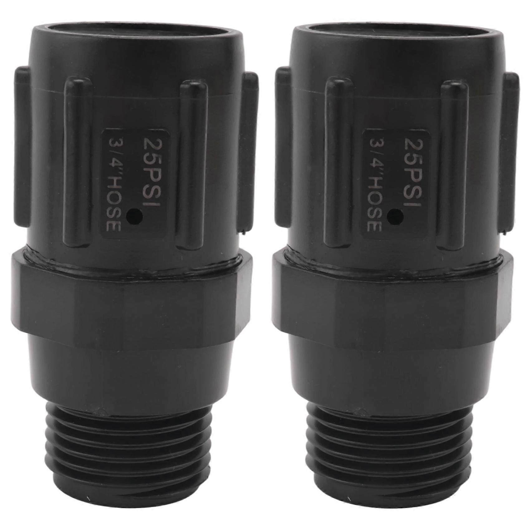 25 PSI 3/4 inch Hose Thread Drip Irrigation Pressure Reducer - 2Pack
