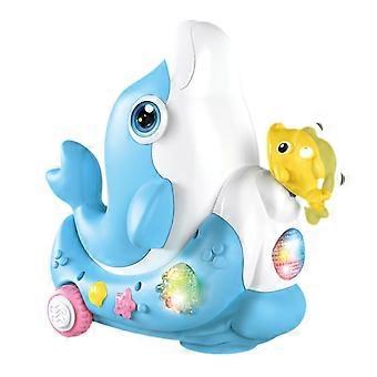 Musical Light Up Dolphin Ball Toy For Toddlers Floats In Air With 6 Nursery Rhymes And Colorful LED Effects Multicolor