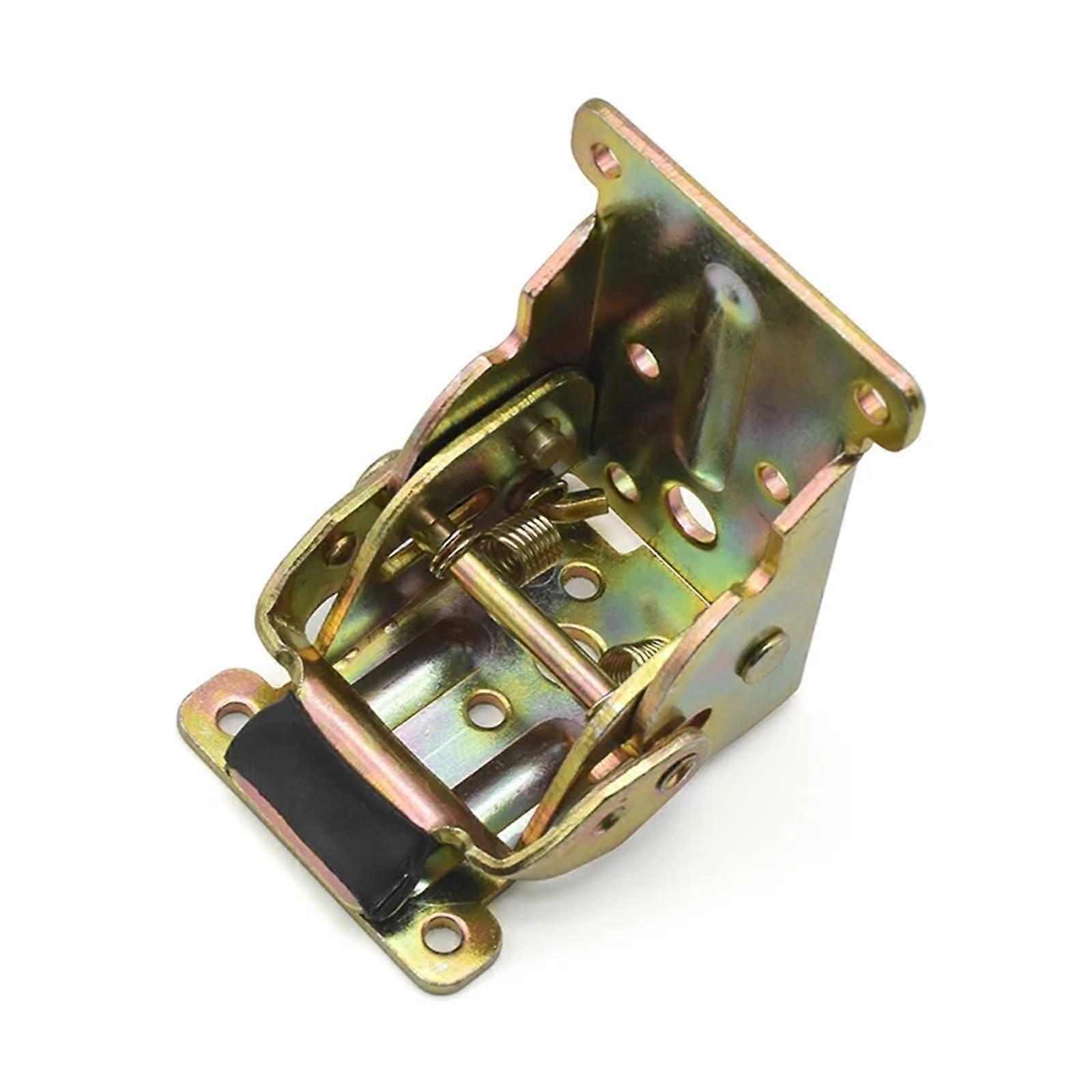 XK566 90Degree Folding Table Leg Hinge SelfLocking Metal Bracket Foldable Bed Support 1Pcs