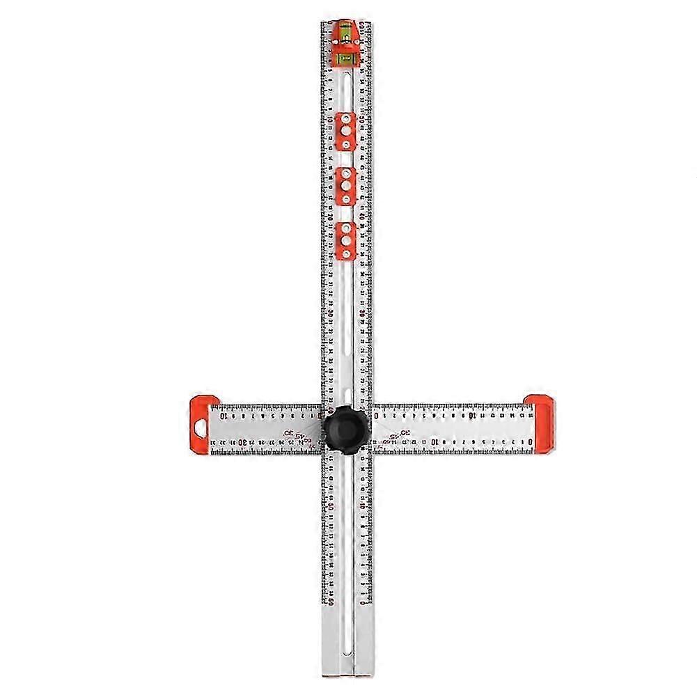 2in1 Drilling Positioning Ruler High Precision Angle Ruler Woodworking Tools