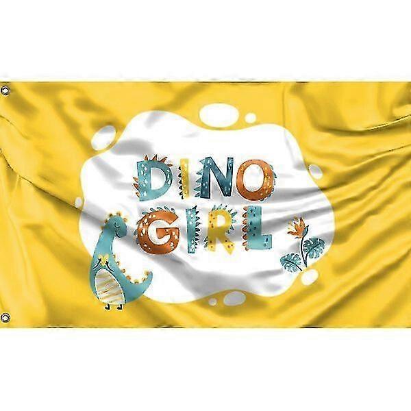 Dino Flicka Flagga Fg1319