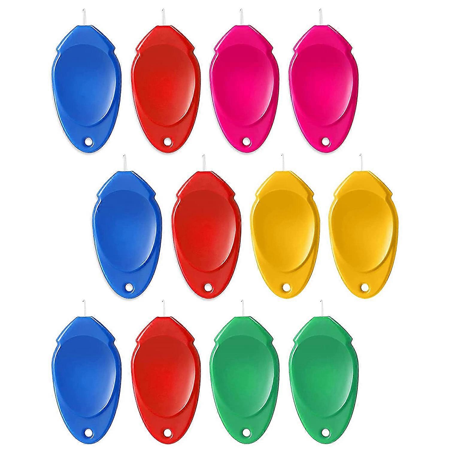 Needle Threader for Hand Sewing 12 Pcs, Plastic Wire Hook Simple Threader for Needles Small Eye Nee