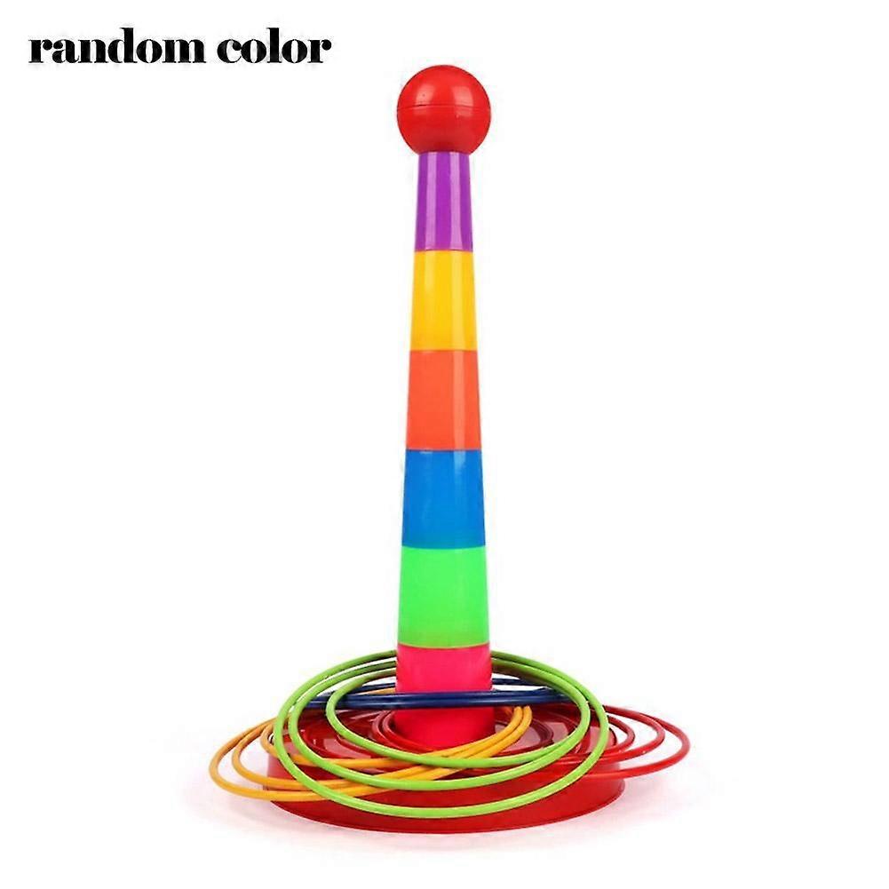 Rainbow Stacking Ring Tower Educational Play Skill Development Motor Training