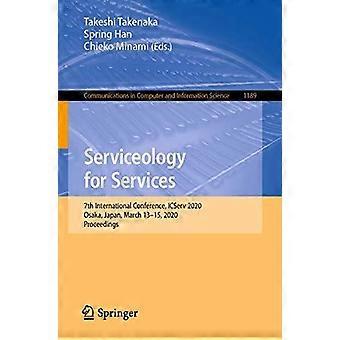 Serviceology For Services 7th International Conference Icserv 2020 Osaka - Springer Nature B.V - Paperback - en Book
