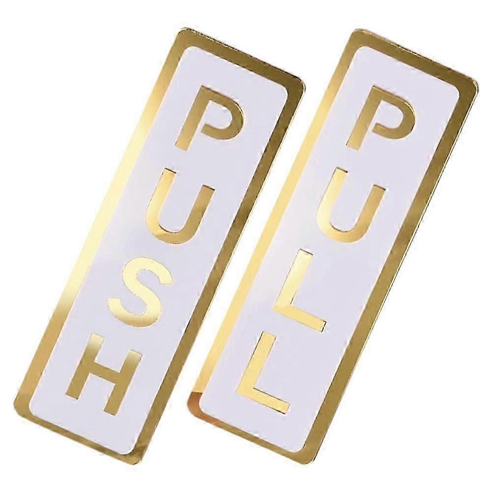 Push Pull Sign Double Layer Acrylic Door Sign for Identification 8Pcs