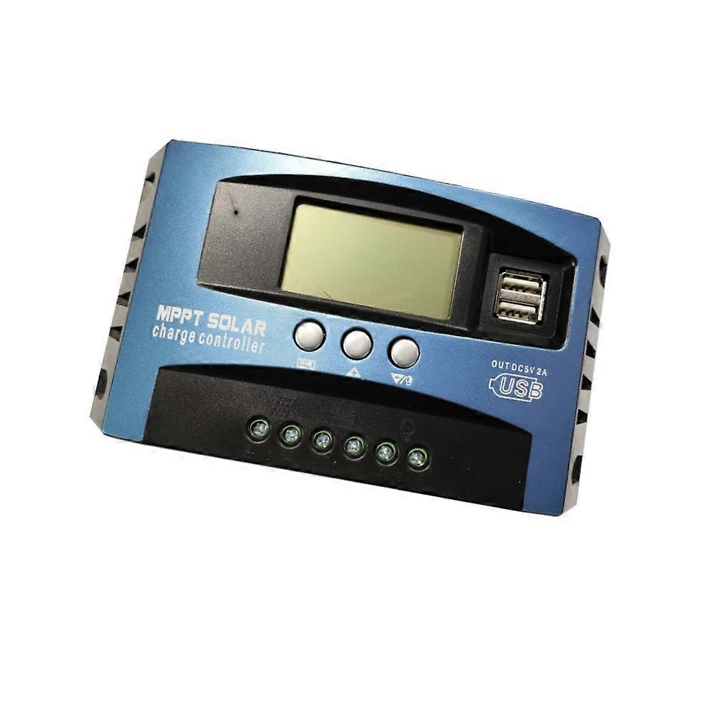 MPPT Solar Charge Controller 12V/24V 30A LCD Display DC Socket Kit Off-Grid
