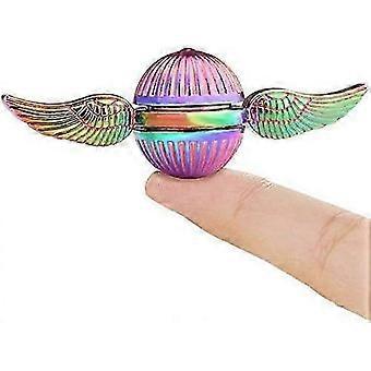 Gouden Fidget Spinner Magic Orb Speelgoed voor Stressverlichting, Angstbestrijding, Focus & Ontspanning, Tri Spinner voor Volwassenen & Kinderen, Nieuwigheidscadeau SQ3