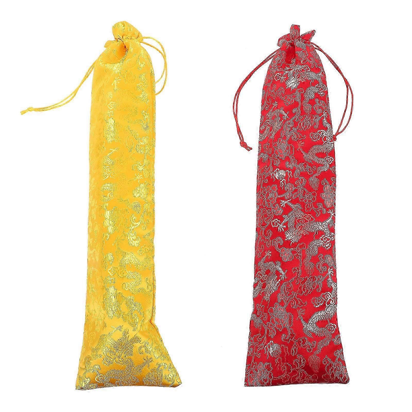 Calligraphy Work Pouch For Artists And Enthusiasts Rectangular 50CM Length Moisture-proof 2Pcs