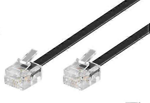 MicroConnect ModularCable RJ11 6P/4C 6m Black