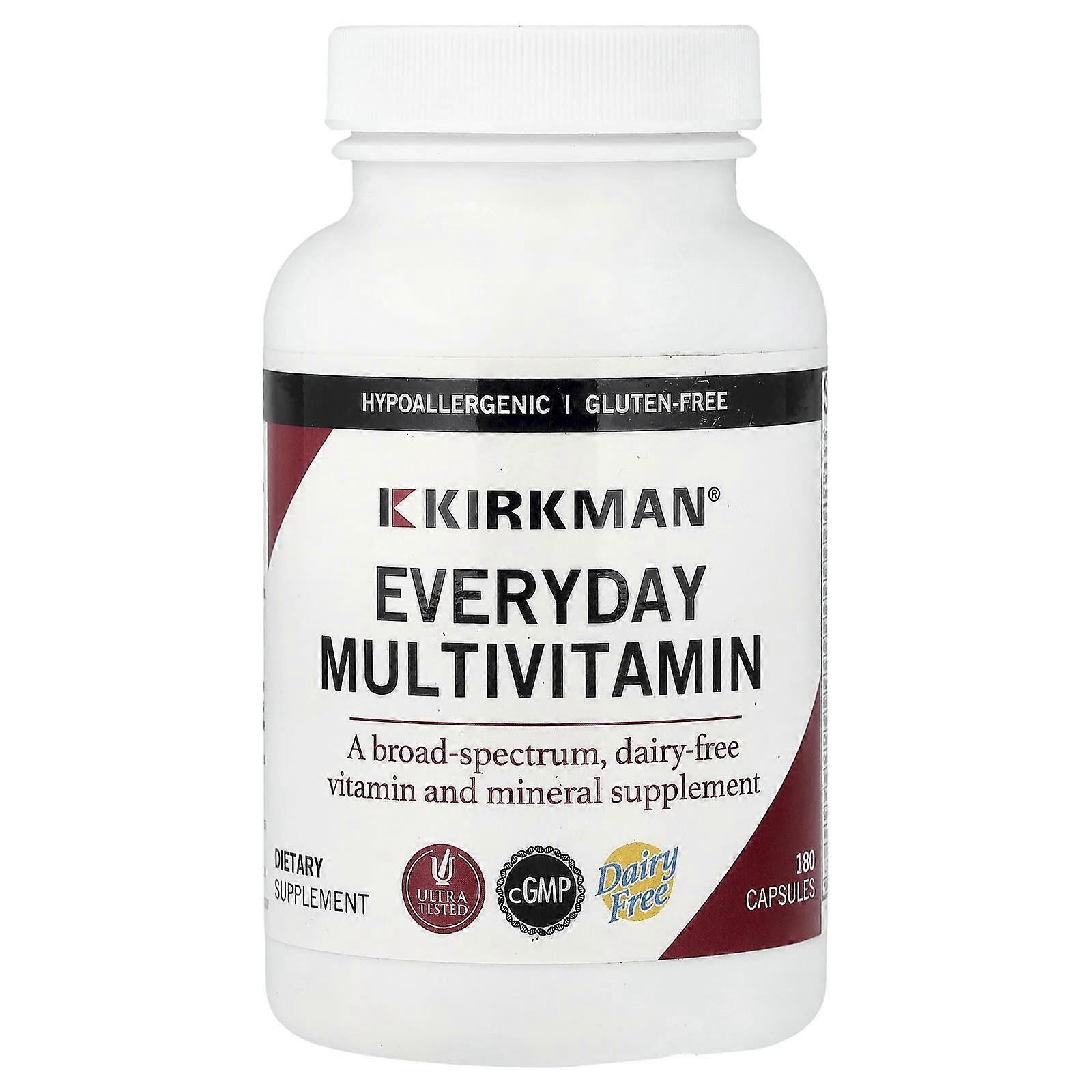 Kirkman Labs, Everyday Multivitamin, 180 Capsules