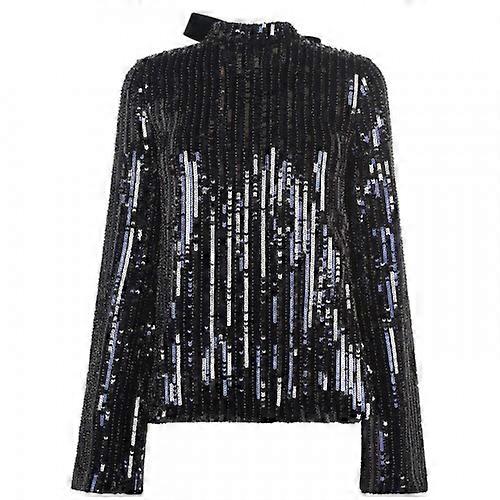 Perserverance Womens/Ladies Sequin Long-Sleeved Blouse