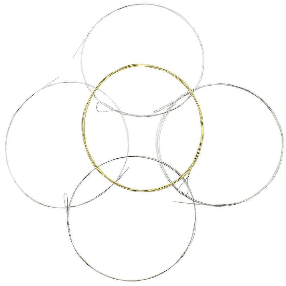 5pcs Professional 5-String Banjo Strings Music Wire Sturdy Strings Banjo Strings