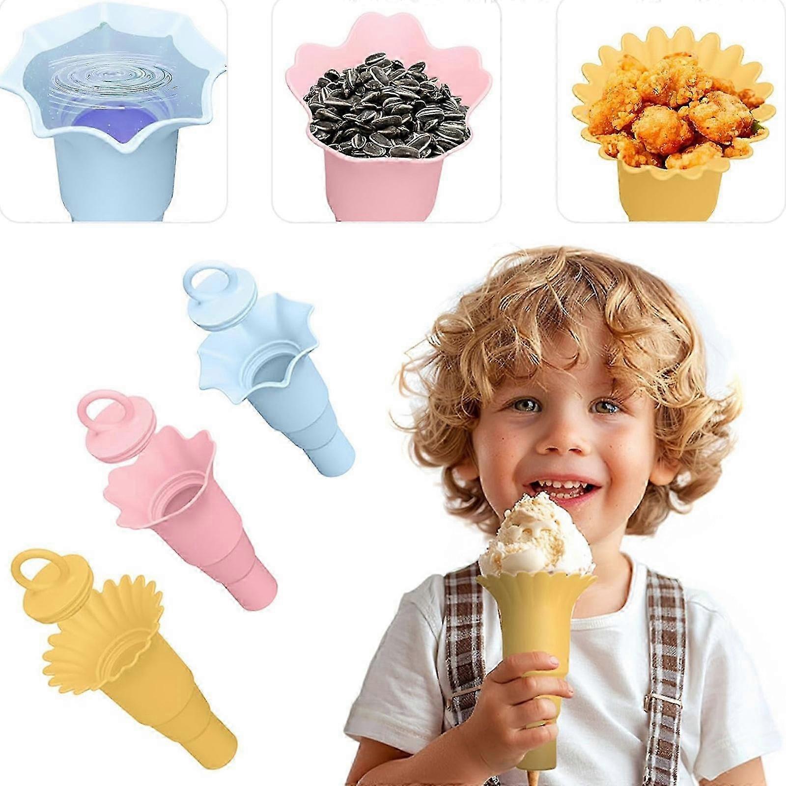 Silicone Cake Stand - Children's Ice Stand, Multi-Function Ice Cup Container-ms