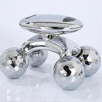 For 4d Roller Massager Solar Micro Shaping Anti Cellulite Roller Beauty Care|massage Roller(silver)