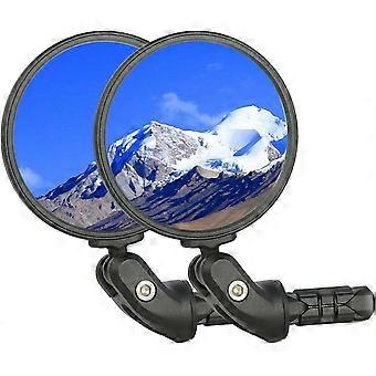2 stuks fietsspiegels, fiets bar eindspiegel, HD glas bolle lens fiets achteruitkijkspiegel, veilig fietsen achteruitkijkspiegel, eenvoudig te installeren