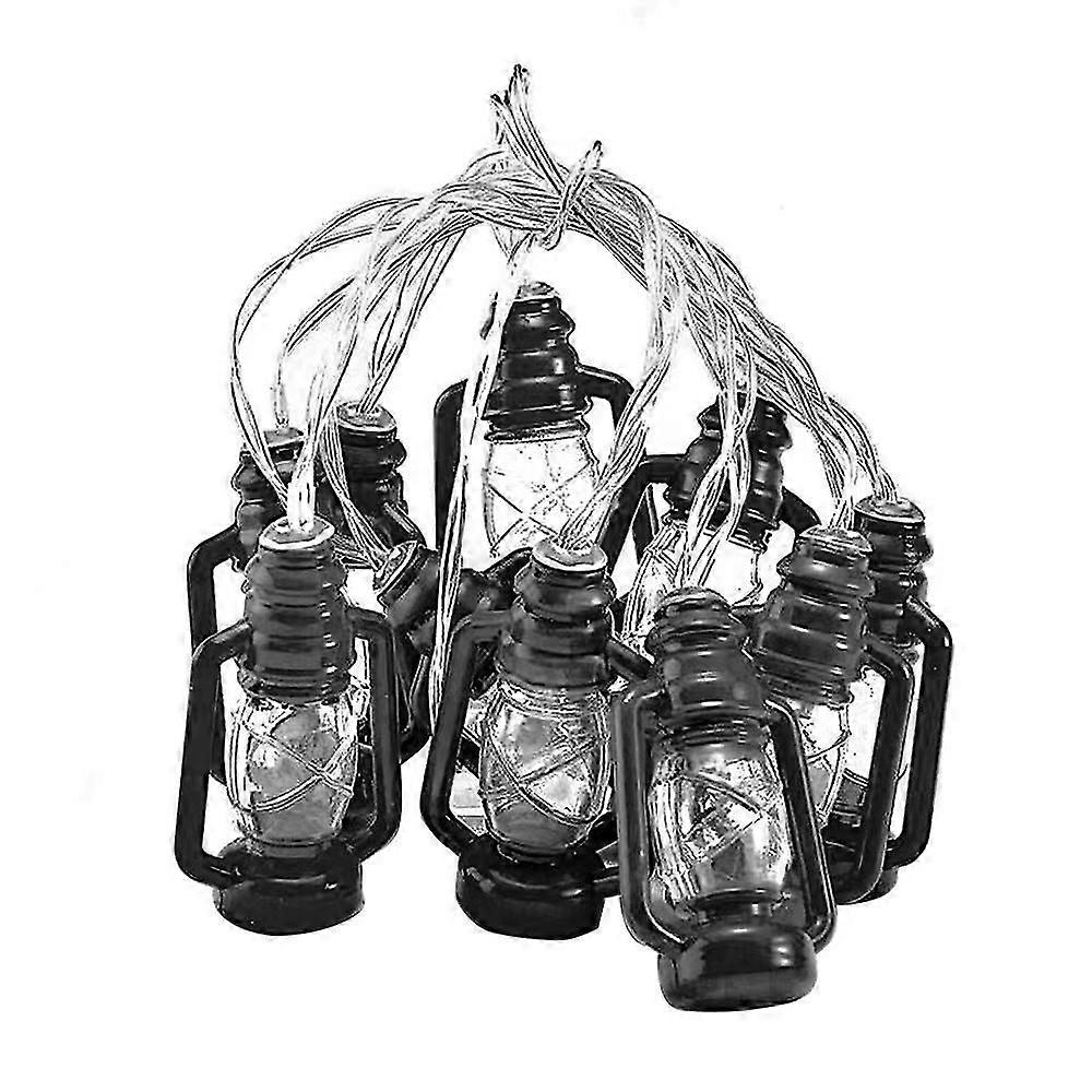 20 Led Camping String Lights, Mini Kerosene Lamp Pendants