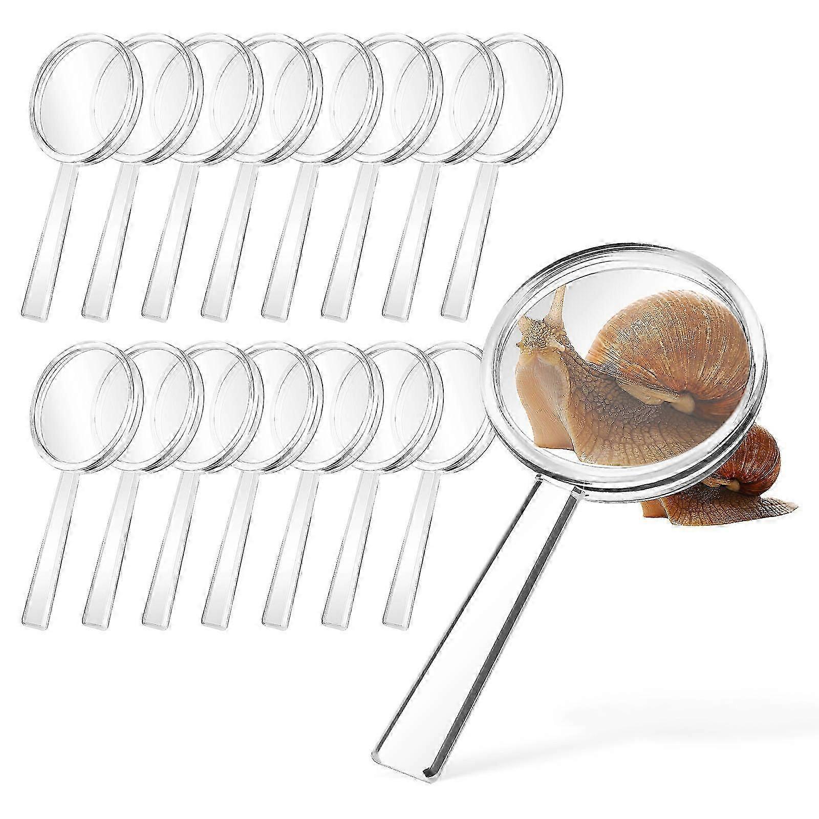 8X Handheld Magnifier Set, 16Pcs, for Exploration, Children Learning